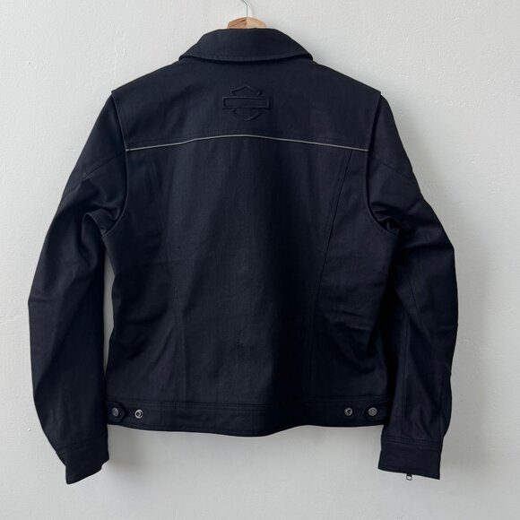 Harley-Davidson Women’s Trucker Motorcycle Riding Jacket Black SZ. MED- NWT - Picture 3 of 9